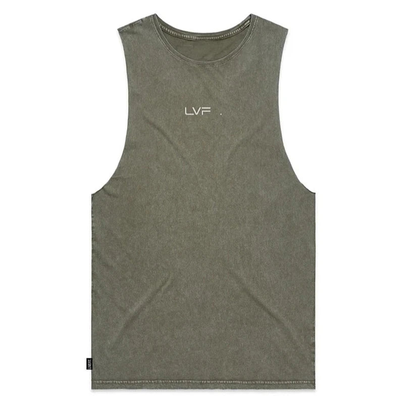 Summer Gym Vest Cotton Sleeveless