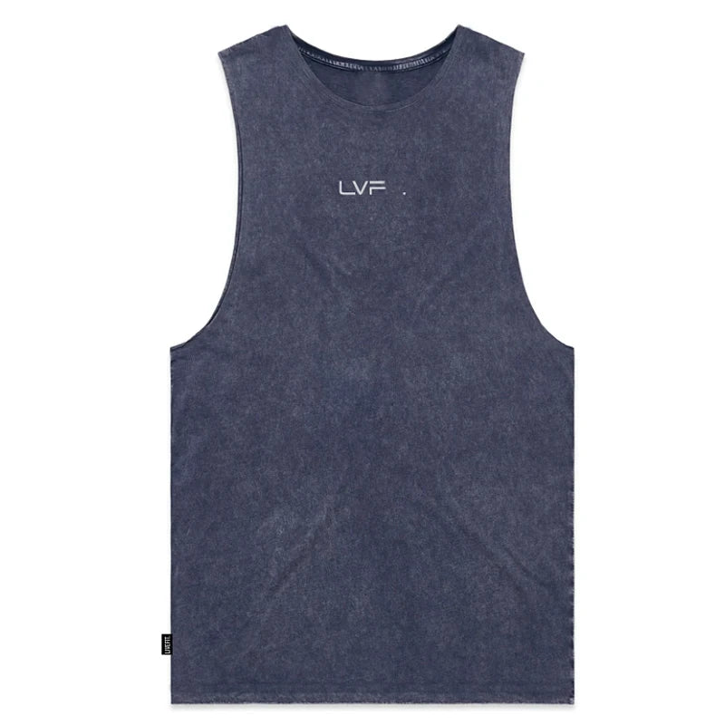 Summer Gym Vest Cotton Sleeveless