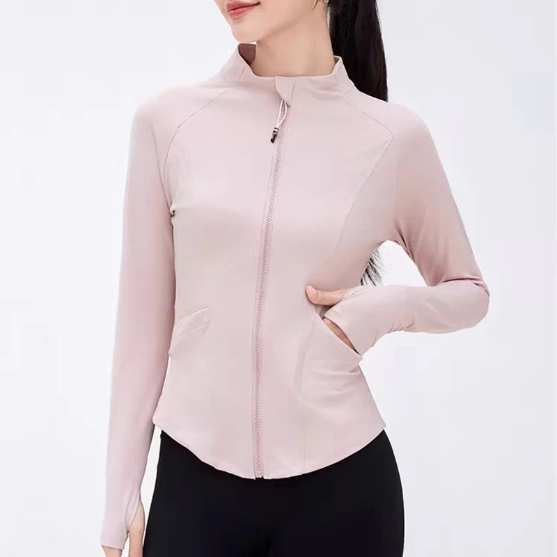 Women’s Quick-Dry Zip-Up Fitness Jacket B47