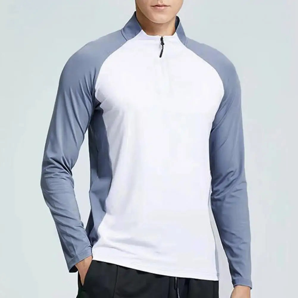 T-shirt Half Zipper Collar