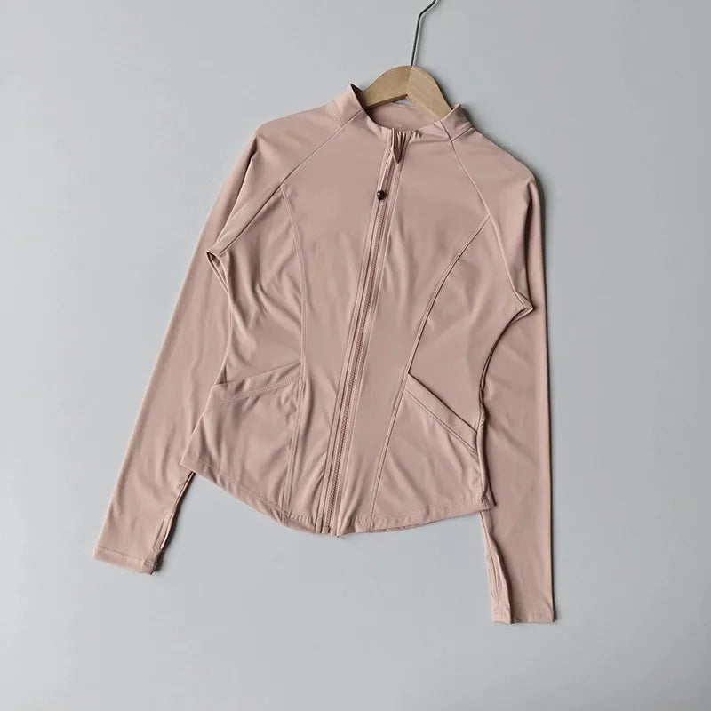 Women’s Quick-Dry Zip-Up Fitness Jacket B47