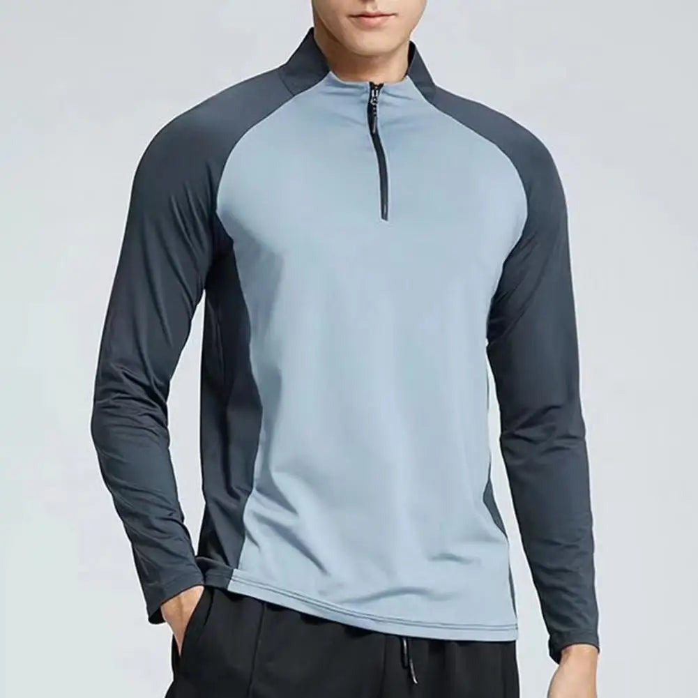 T-shirt Half Zipper Collar