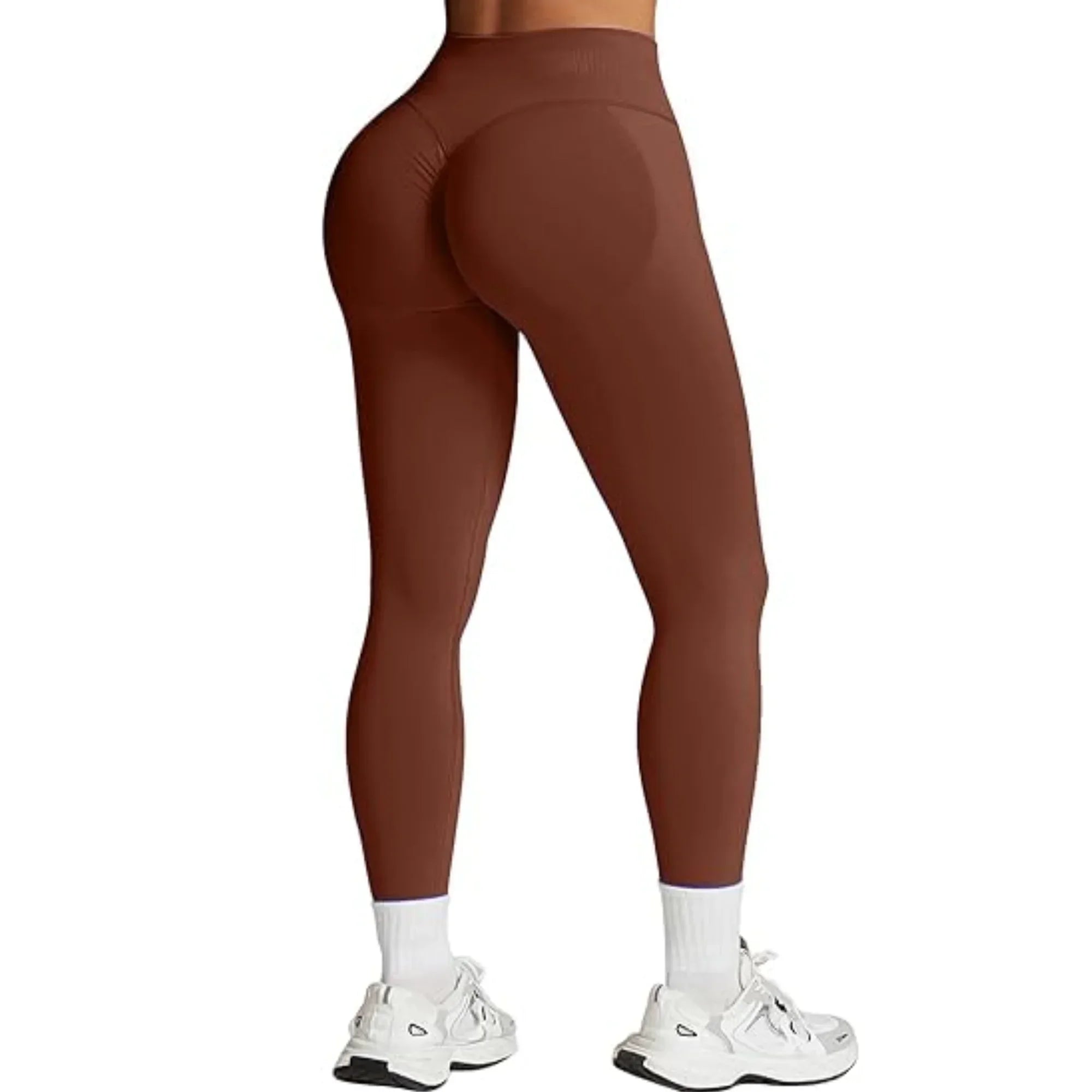 High Waist Peach Leggings