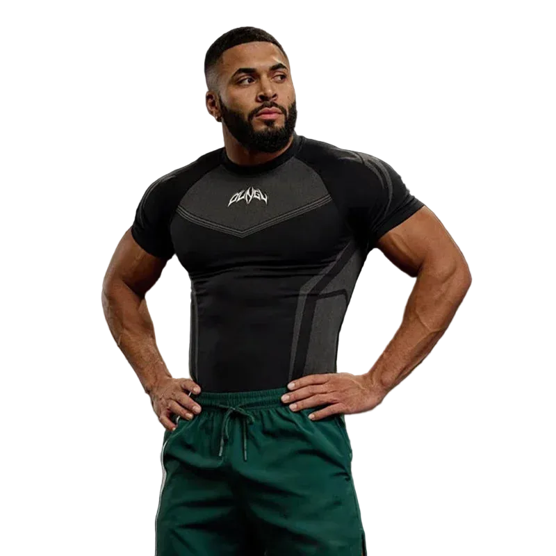 T-shirt Men's Tight Fitness Suit