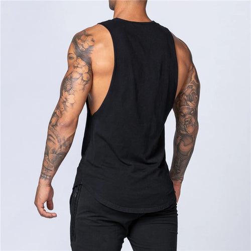 Fitness Cotton Tank Top Men