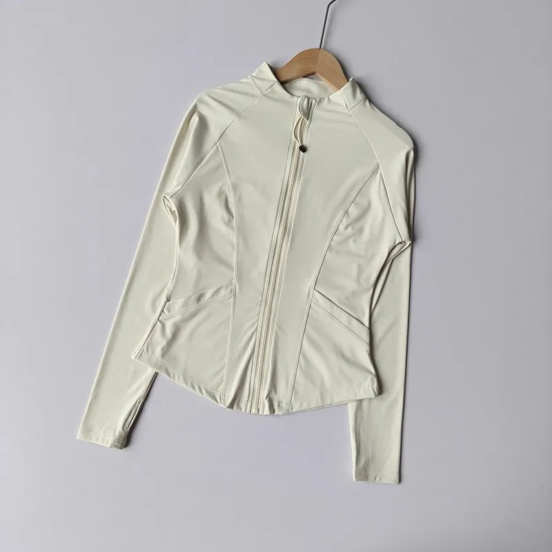 Women’s Quick-Dry Zip-Up Fitness Jacket B47