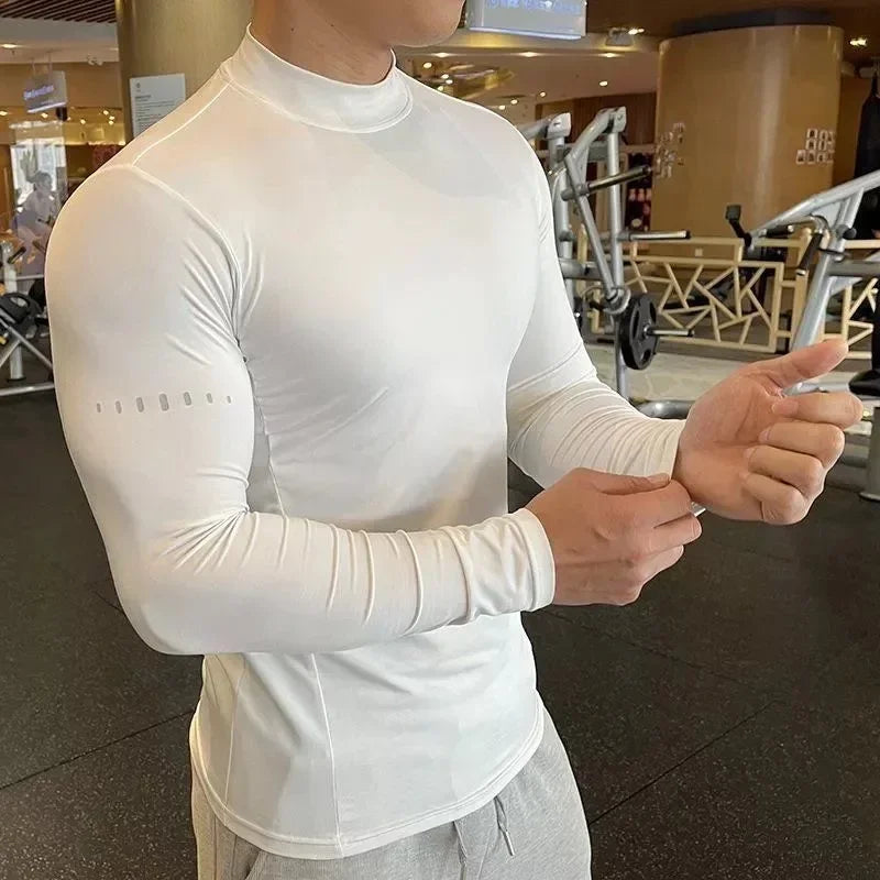T Shirt Men's Long Sleeve Compression